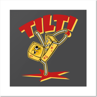 Tilt Pinball Fan Funny Design Posters and Art